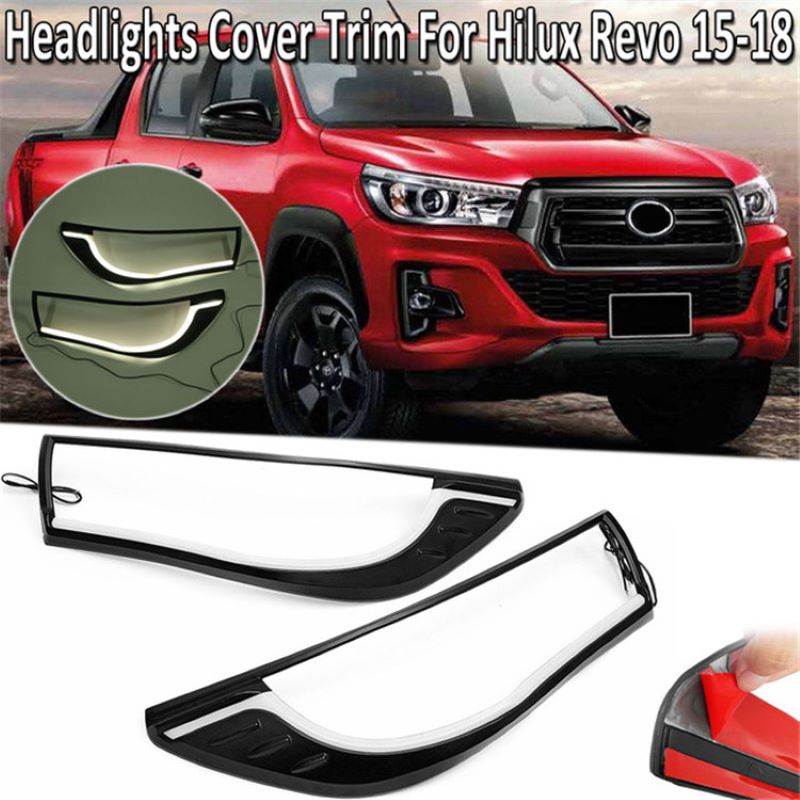 Daytime running light for Toyota Revo/Toyota Hilux 2018,Headlight cover for Toyota Revo/Toyota Hilux 2018