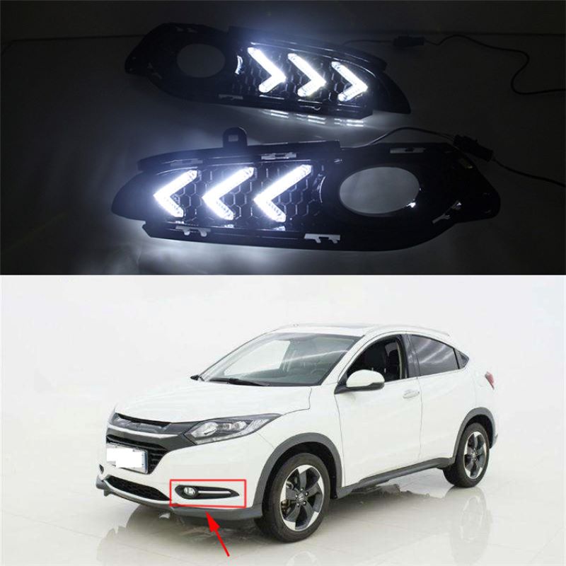 Дневни светлини за Honda Hrv/Vezel 2017,Foglamp for Honda Hrv/Vezel 2017 DRL